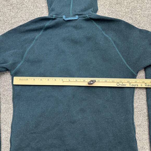 Fjallraven Ovik Fleece Hoodie Womens Small Blue Full Zip Outdoor Jacket - Picture 9 of 12